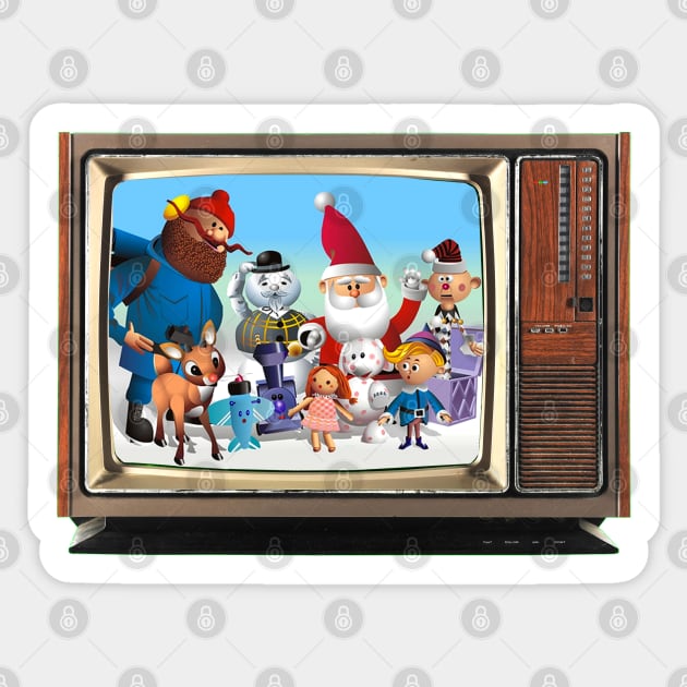 Rudolph Gang on a Vintage TV Sticker by Pop Fan Shop